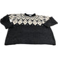 Black Fairisle Jumper UK24 Women's