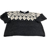 Black Fairisle Jumper UK24 Women's