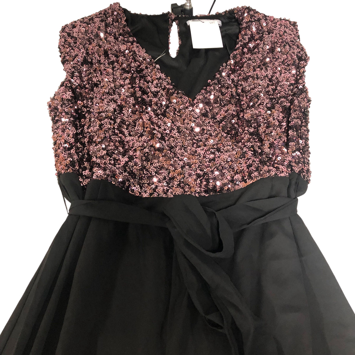 Sequin Jumpsuit UK20 Women's Black and Pink Evening Wear