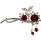 Diuso Rose Hair Clip Elegant Floral Design Gold Tone Women's Accessory
