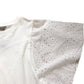 River Island Women's XS White Top Eyelet Detailed Puff Sleeve Summer Fashion