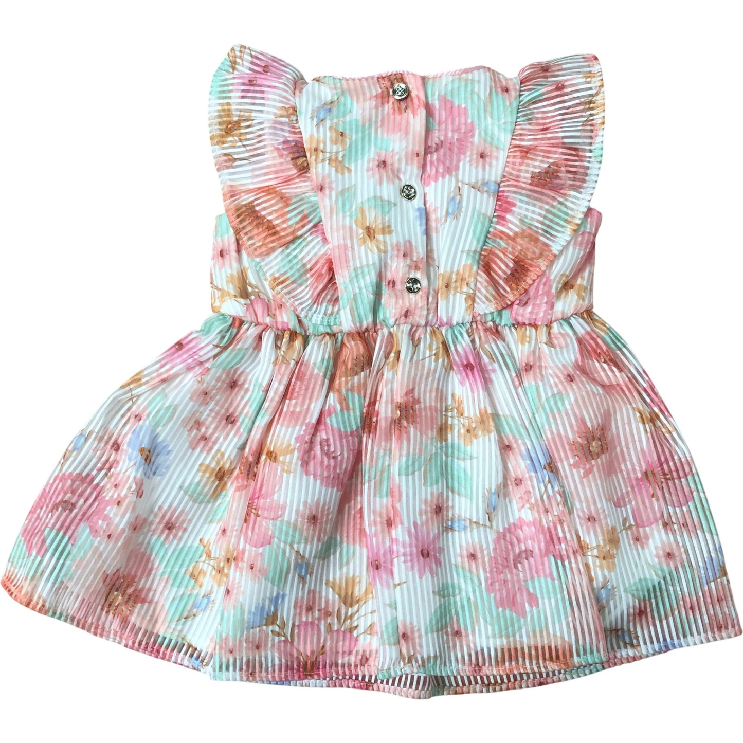 River Island Girls Floral Dress 9-12 Months Toddler Summer Outfit with Hair Band