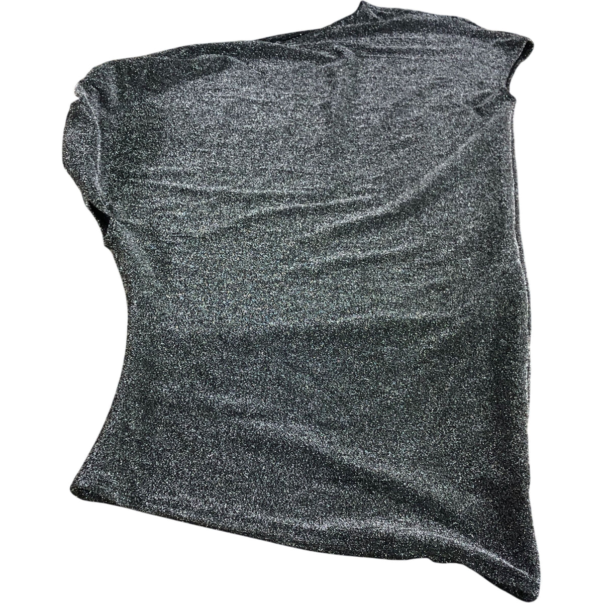 River Island Black Metallic Top UK8 Women's Sleeveless