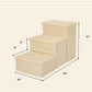 Pet Awesome Dog Steps Small And Medium Dog Stairs 27 Inch Beige Sturdy Design