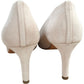 Lizzie Court Heels Women's Fine Suede Oyster High Heels Size UK7