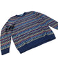 Lambswool Sweater Size M Patterned Knitwear Multicoloured Navy Jumper