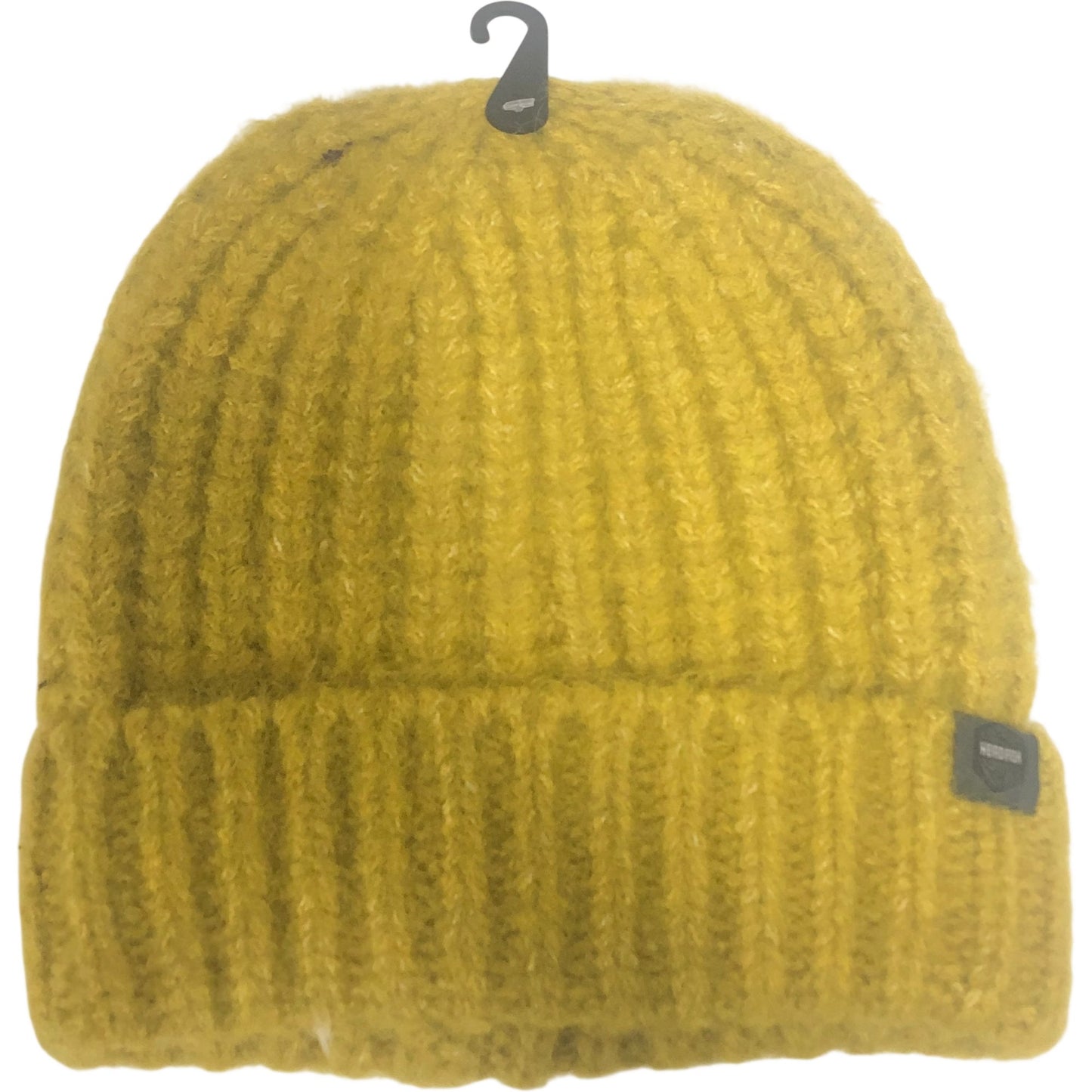 Weird Fish Antique moss Beanie Hat Yellow Women's Warm Knit Winter Wear