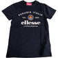 Ellesse Vincent T-Shirt Cotton Crew Neck Navy Casual Wear 8-9 Years