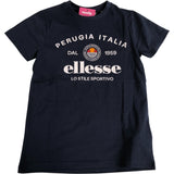 Ellesse Vincent T-Shirt Cotton Crew Neck Navy Casual Wear 8-9 Years