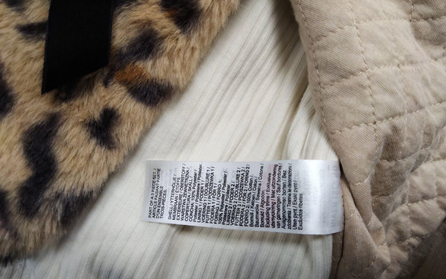 River Island Leopard Print Baby Vest 18-24 Months Girls Warm Fleece Layer