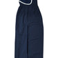 Jarlo Navy Blue Dress Women's Elegant Midi Length Embellished Neckline Size 8
