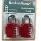 BeskooHome Combination Locks Set of 10 Hassle Free Code Setting Gap Shackle