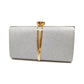 Stylish Glitter Clutch Bag With Chain Strap Gold Elegant Evening Handbag