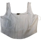 River Island Women's Crop Top UK L White Sleeveless Casual Blouse