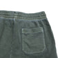 Olive Green Cotton Casual Elastic Waist Shorts Size M