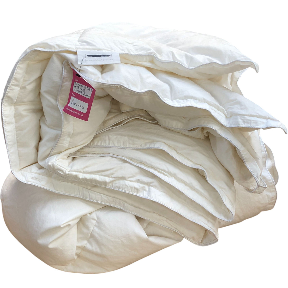100% Siberian Goose Down King Size 4.5 Tog Duvet 225x220cm White Bedding
