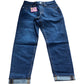 River Island Slim Fit Jeans UK6 Women's Dark Wash Cotton Blend Denim Trousers