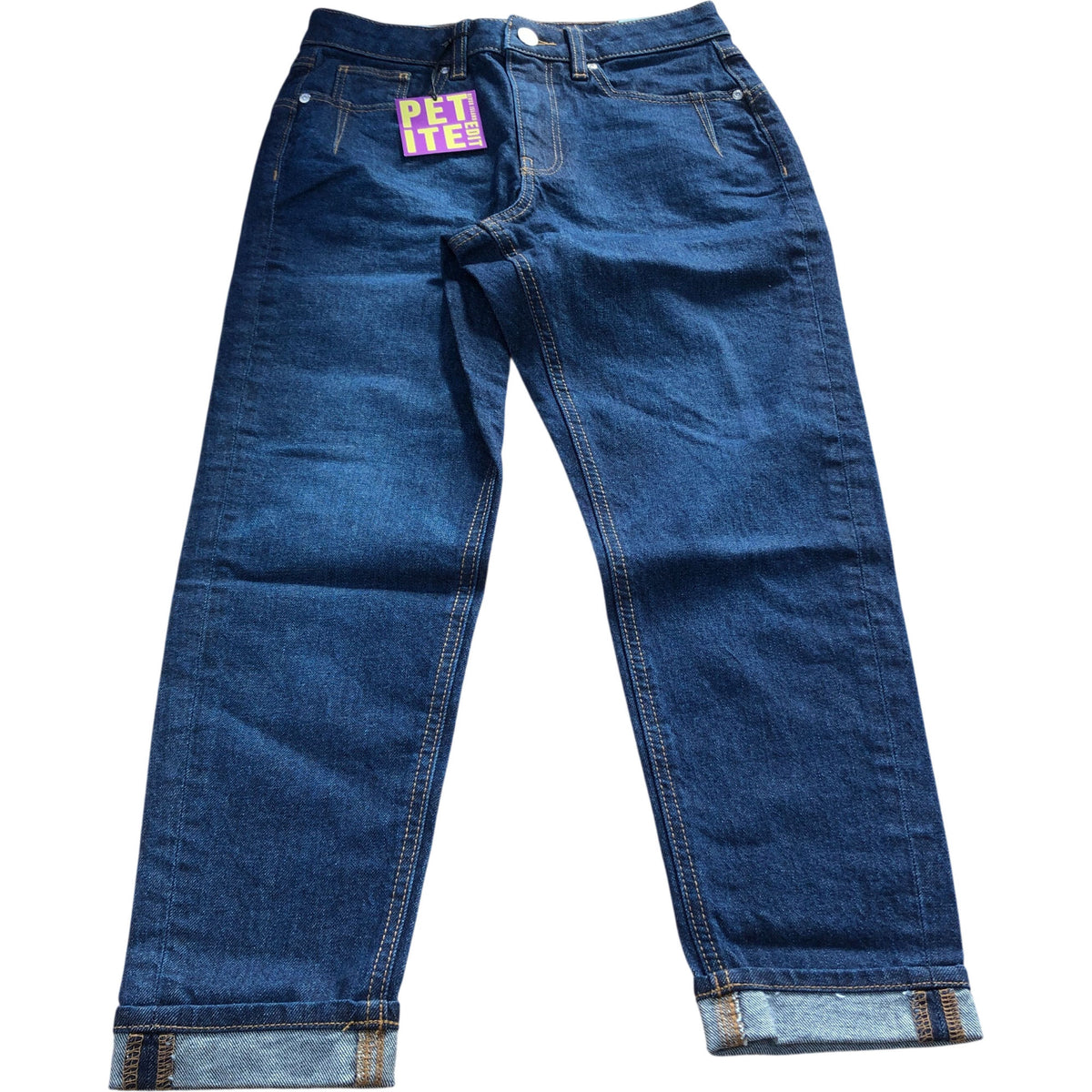 River Island Slim Fit Jeans UK6 Women's Dark Wash Cotton Blend Denim Trousers