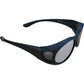 Face Shadow Fit Over Glasses Sunglasses UV Protection Black Design