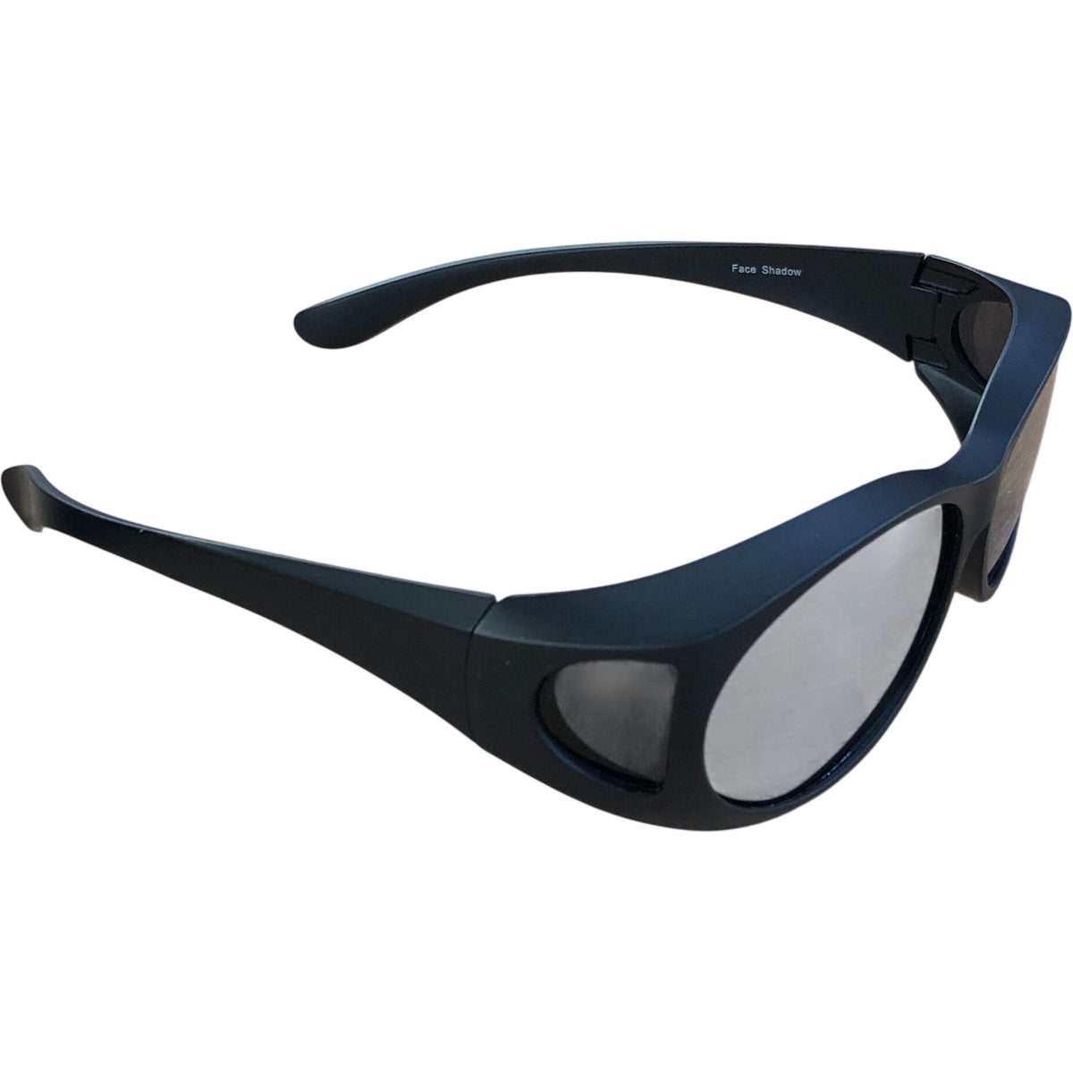 Face Shadow Fit Over Glasses Sunglasses UV Protection Black Design