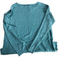 Women's Sweater Size 8 Medium Long Sleeve Green Cotton Blend