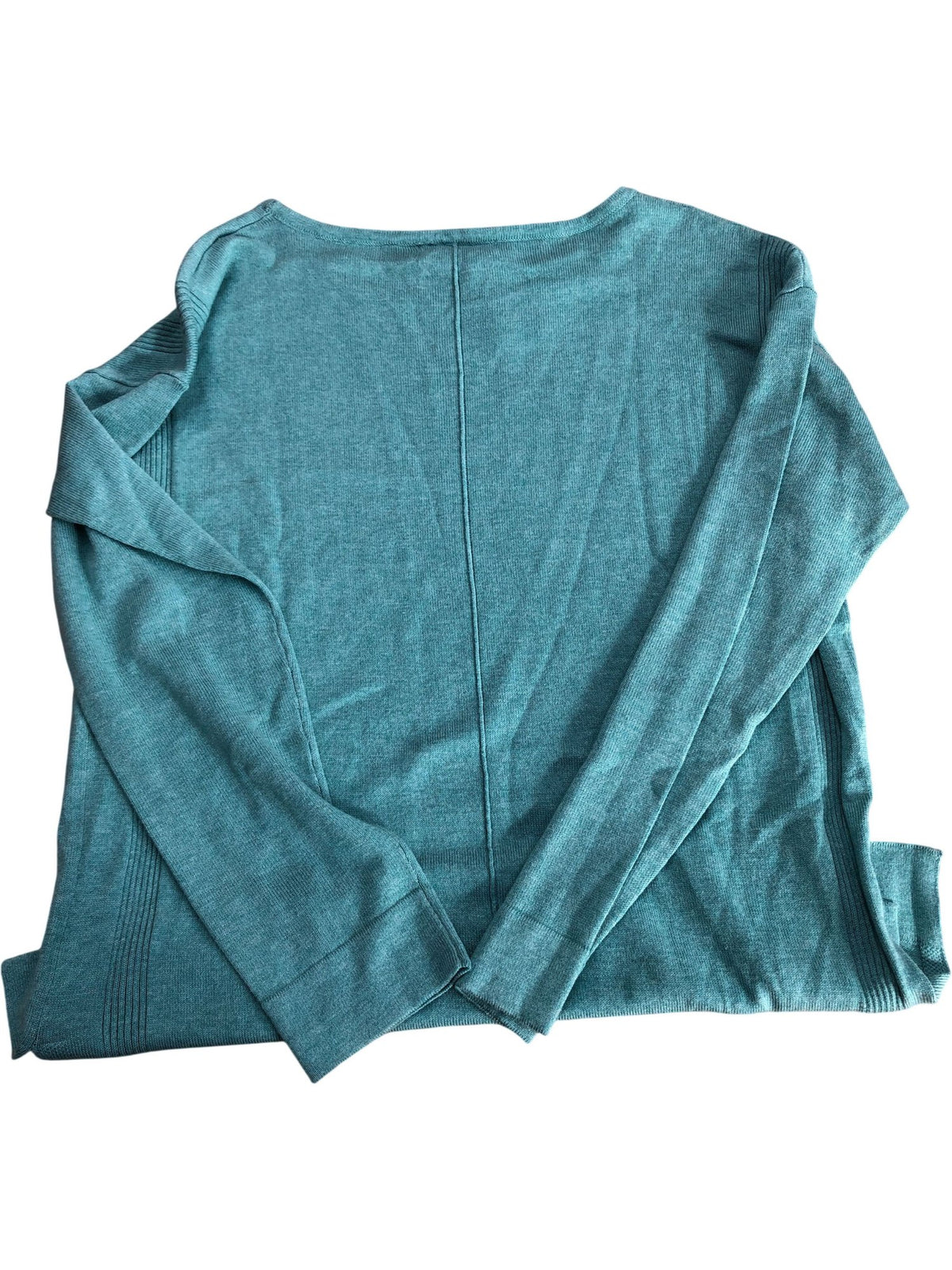 Women's Sweater Size 8 Medium Long Sleeve Green Cotton Blend