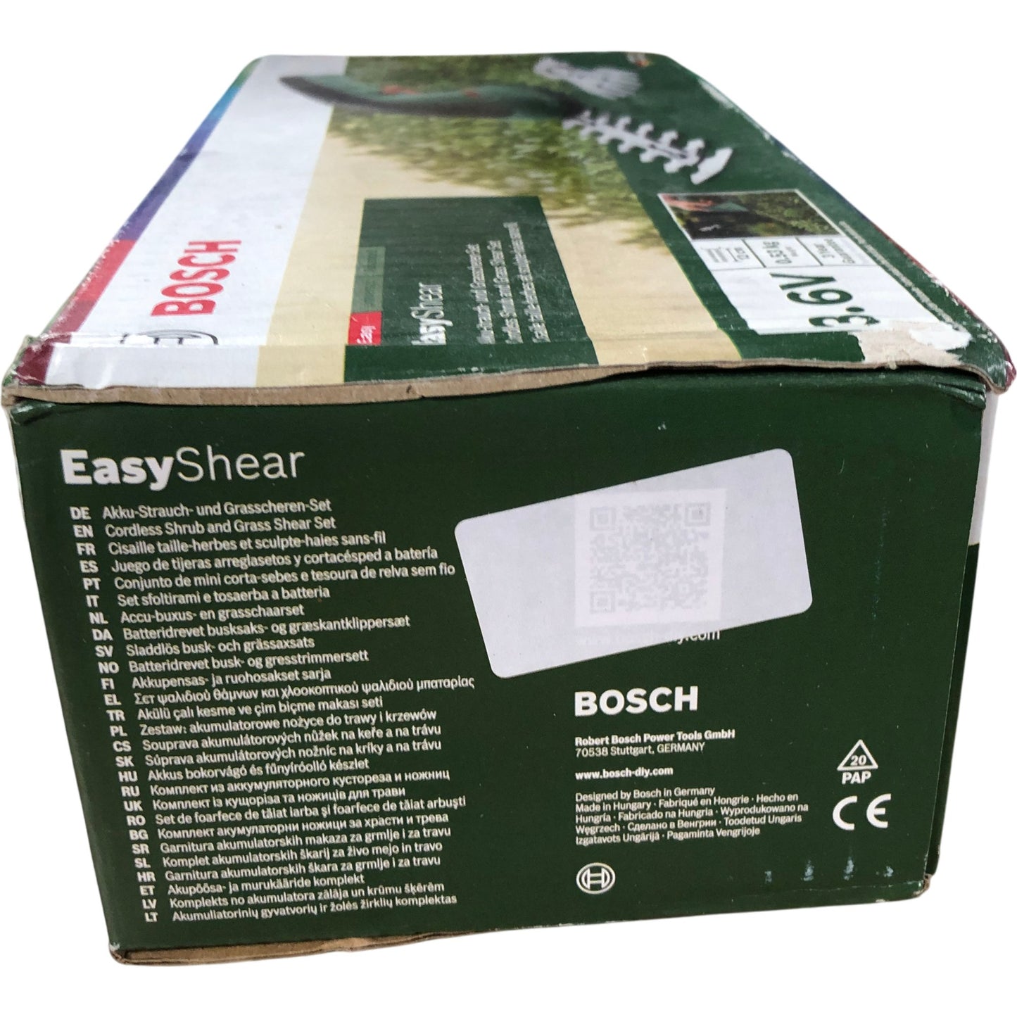BOSCH EasyShear 3.6V Cordless Shrub and Grass Shear Set Lightweight Easy Use