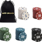 AGD Lights Poker Chip Set 100Pcs Premium Quality Gaming Chips Bundle