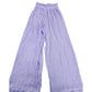 River Island Women's UK S Purple Lightweight Summer Pants with Smocked Waist