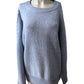 Light Blue Chunky Knit Sweater Women's Oversized Casual Jumper Size 20