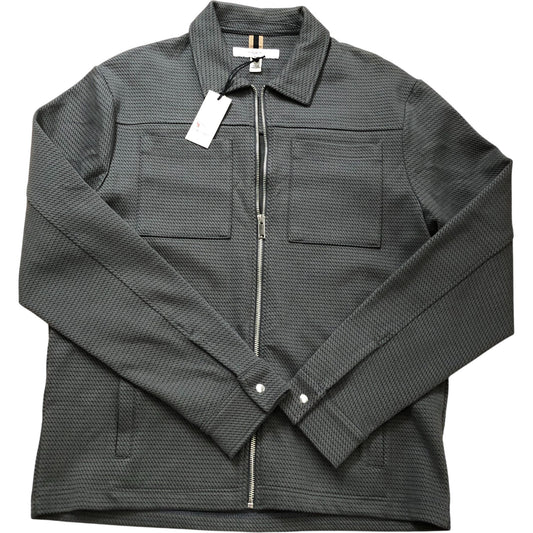 River Island Jacket S Men's Zip Up Casual Wear Stylish Grey Cotton Blend