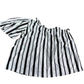 River Island Striped Blouse UK6 Women's Off The Shoulder Short Sleeve Top