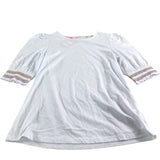 Boden White Puff Sleeve Top Women's Soft Cotton Blend UK12