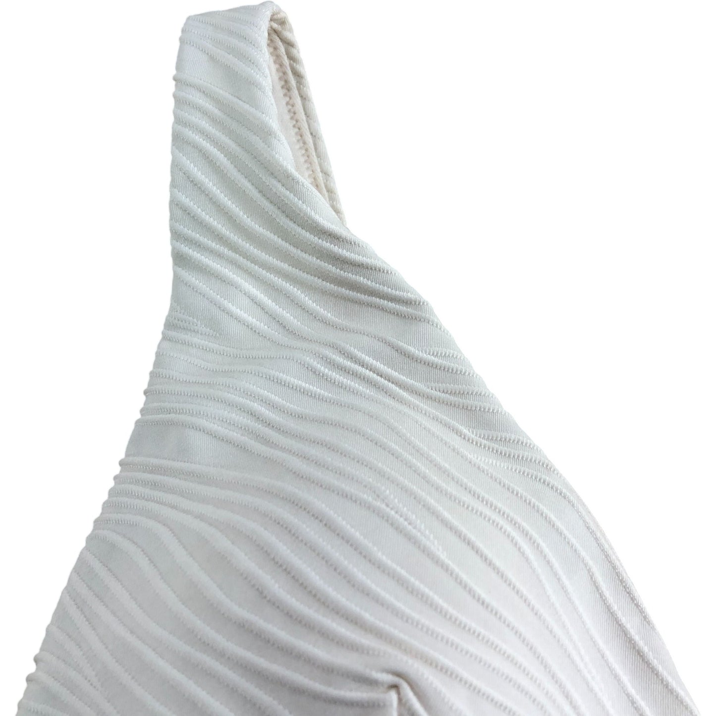 River Island Swimwear Top Women's White Swim Top Adjustable Textured Size 8