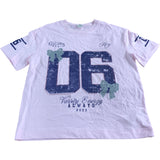 River Island 06 Athletic T Shirt Kids Size 7-8 Years Pink Varsity Energy