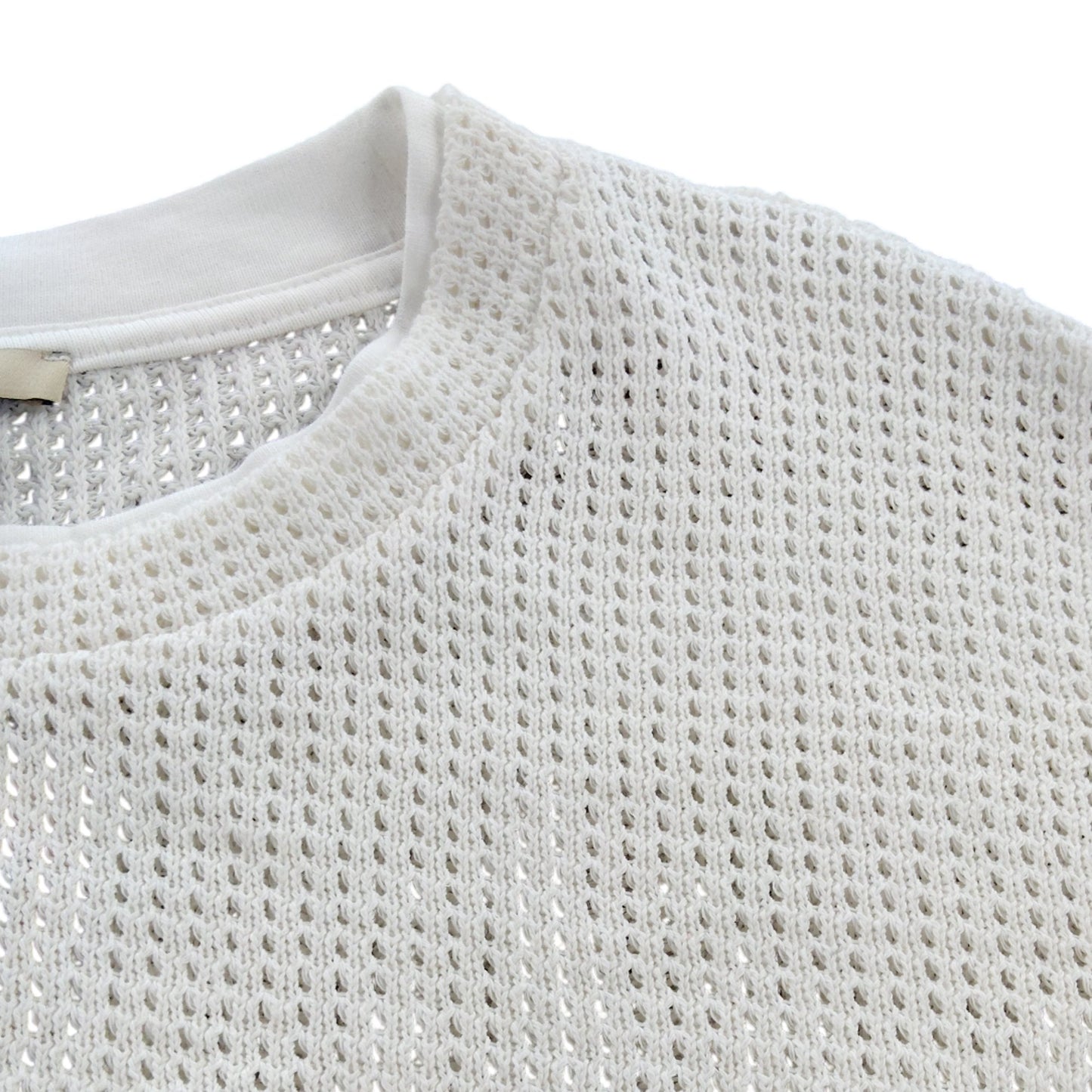 River Island Women’s White L Short Sleeve Textured Top Loose Fit Casual