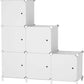 Modular Bookshelf Storage ATTDETJL 6-Cube Storage Unit with Doors Cube Organizer