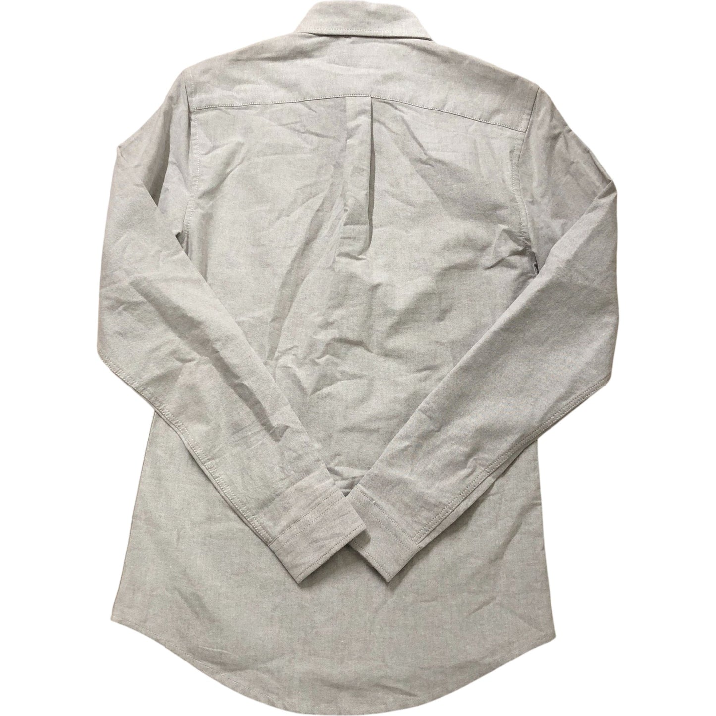 River Island XS Men's Long Sleeve Casual Shirt Grey Cotton Blend Button Up