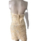 River Island Cream Floral Dress Size S Women's One Shoulder Style Polyester