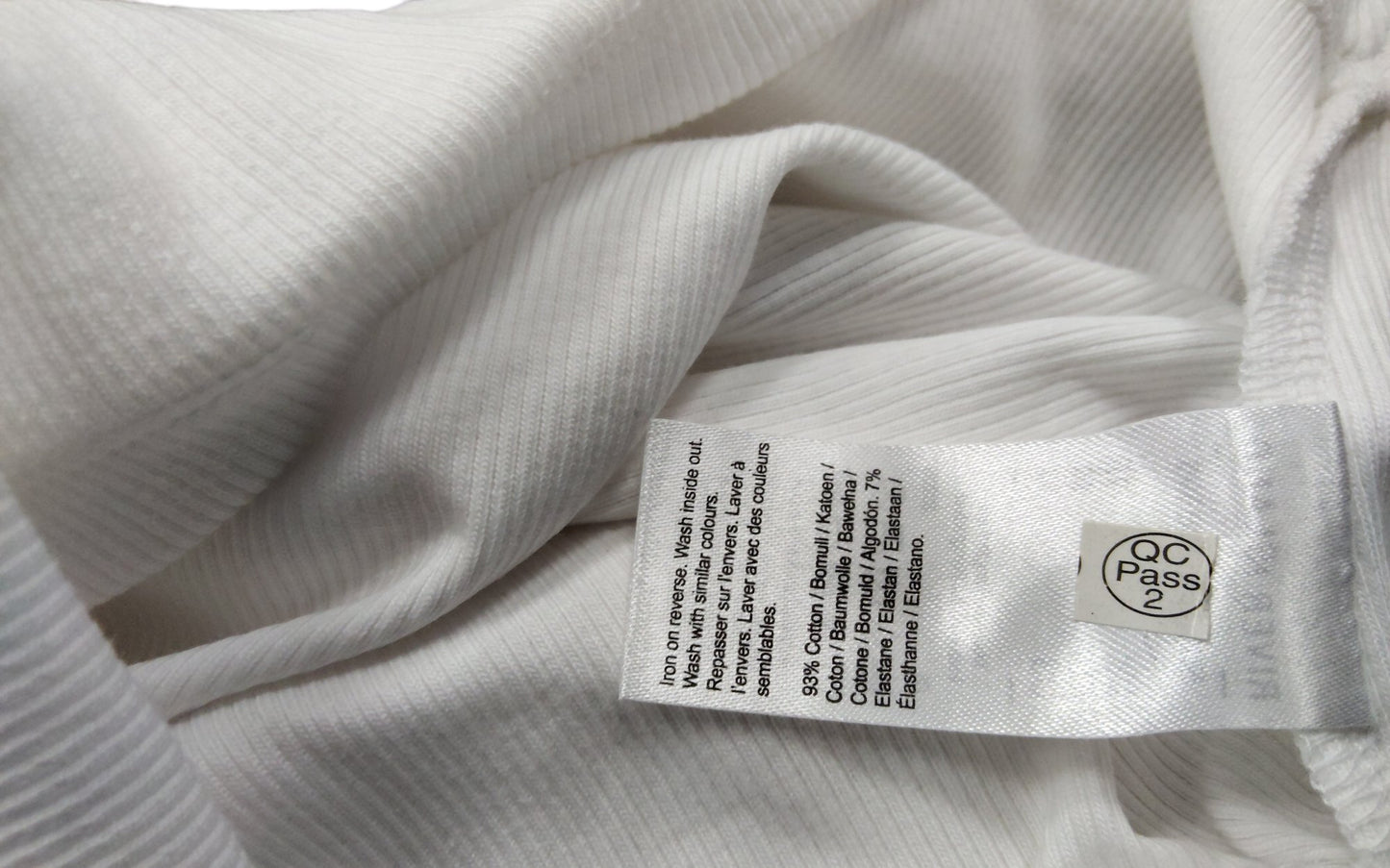 River Island Womens White Ribbed Square Neck Crop Top Size 18