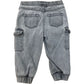River Island Baby Cargo Pants 100 Cotton Grey Casual Trousers 12-18 Months