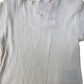 River Island Long Sleeve Ribbed Top Girls White Size 2-4 Years Stretchy Style