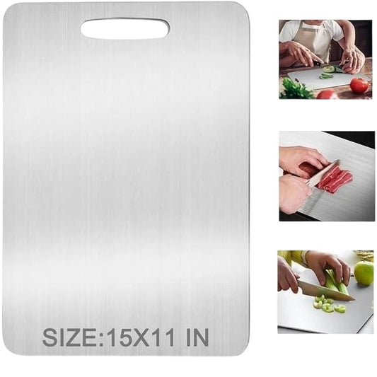 MKAEDYYO Titanium Cutting Board Dishwasher Safe 39x28cm Kitchen Tool New