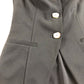 Black Buttoned Up Waistcoat - Size Small