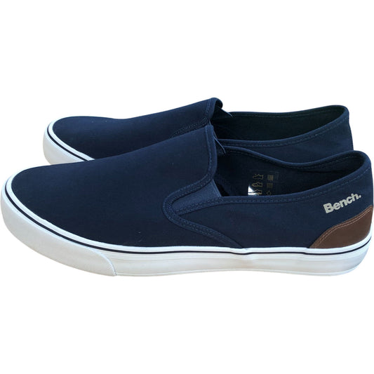 Bench Dalton Navy Slip On Shoes Canvas Sneakers Size 11