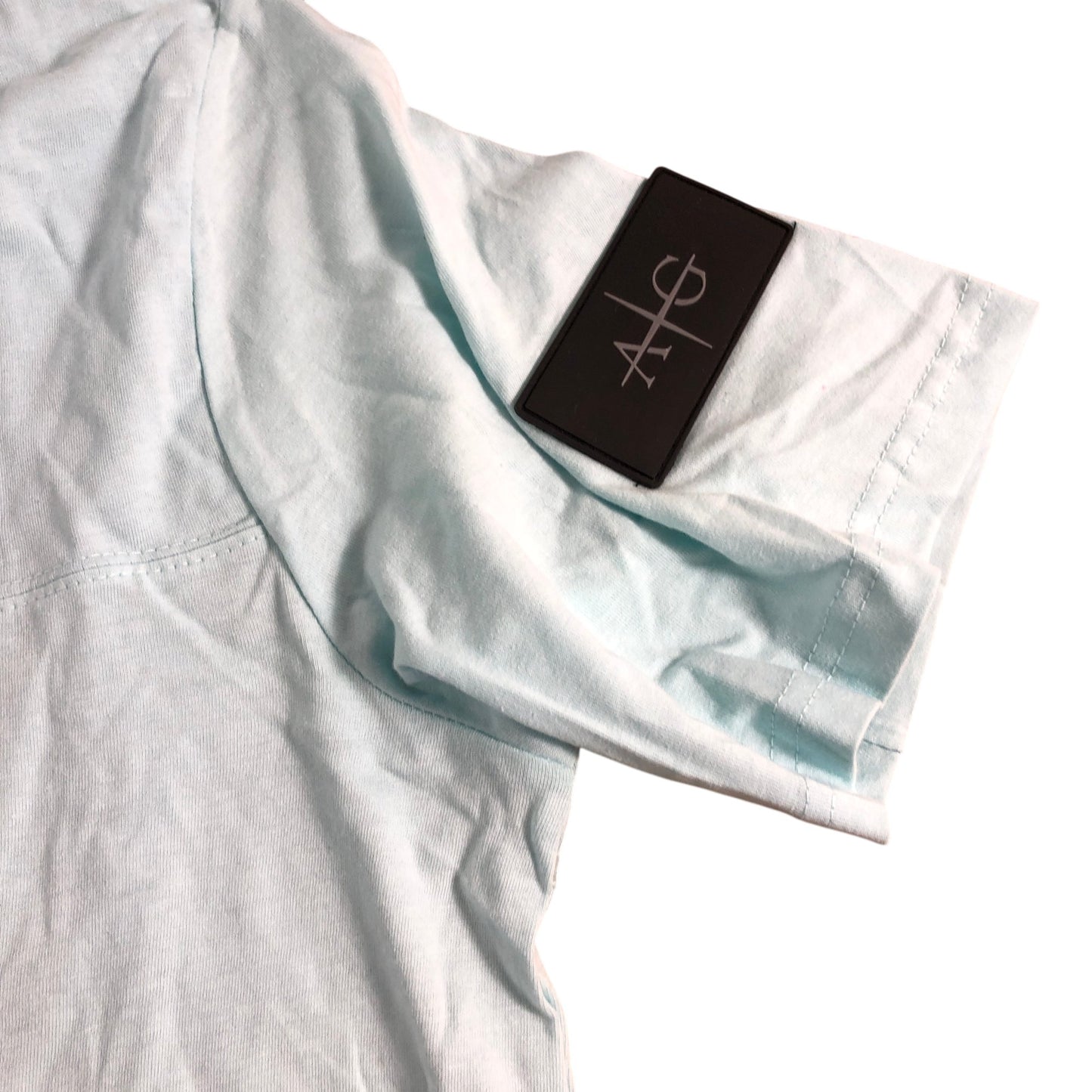 AVANT GARDE Paris AGM108 XXL Men's Casual T-Shirt Light Blue Cotton Short Sleeve