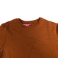 Farah T-Shirt Men's Orange Short Sleeve Cotton Crew Neck Tee Medium