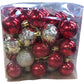 Sea Team 64 Pack Christmas Ornament Set Red Gold Silver Christmas Decorations