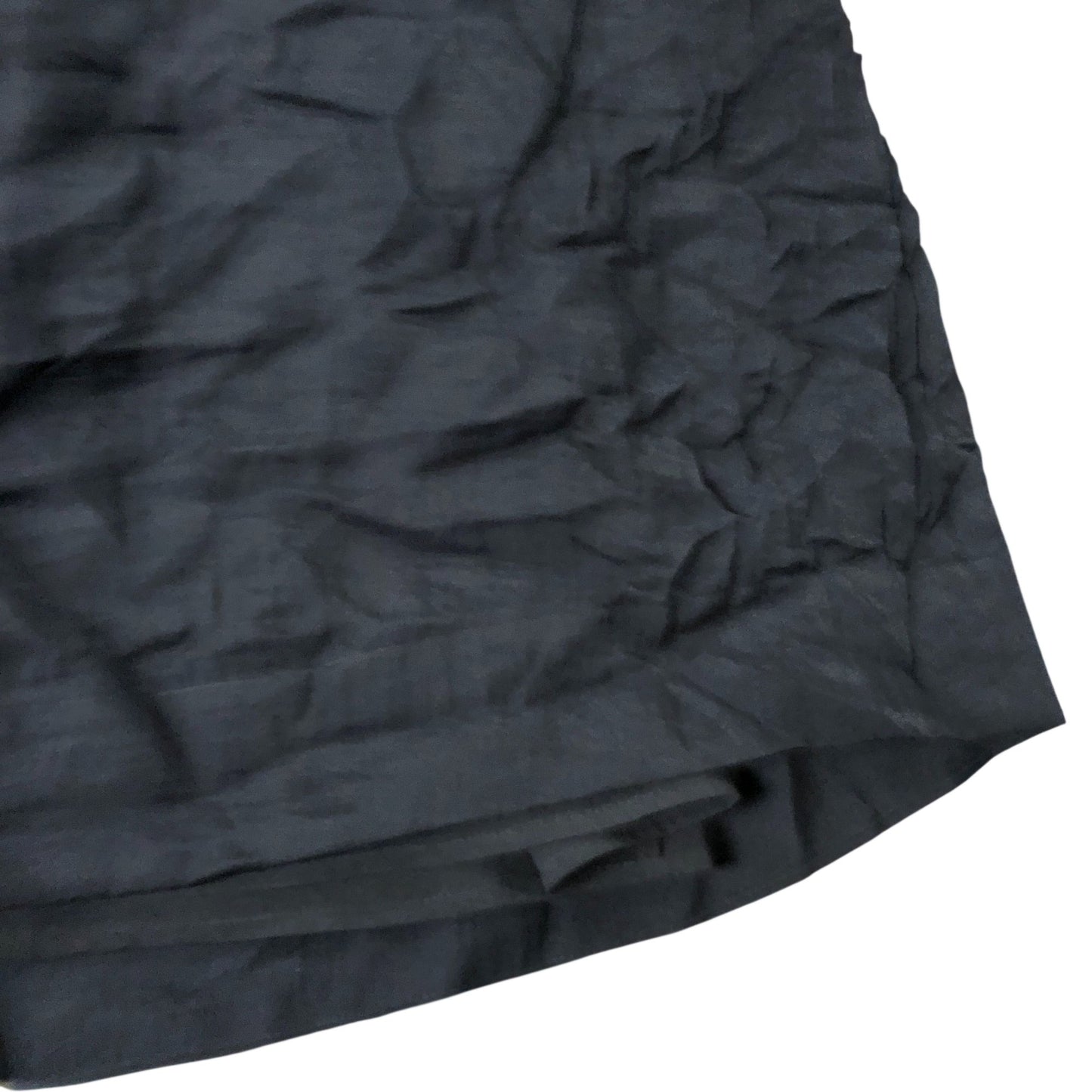 Black Midi Dress Size 12 Women's Puff Sleeve Pleated V Neck