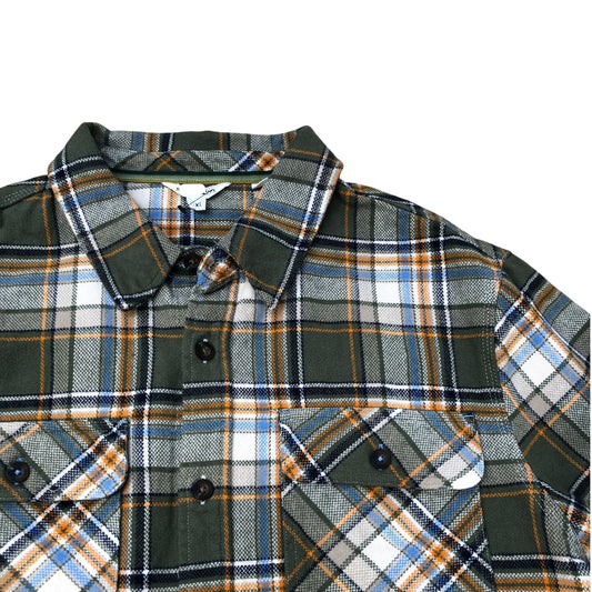 Green Plaid Flannel Shirt Size XXL